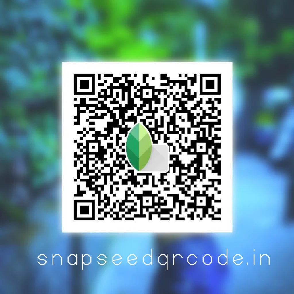 This snapseed qr code add the blue color effect on your photo.
