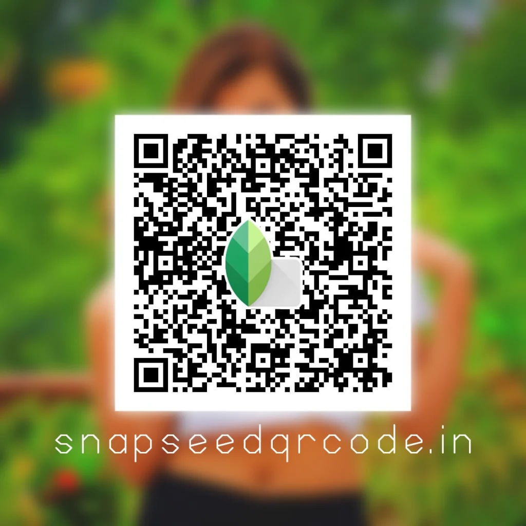 This Snapseed qr codehas glow effect and work only specified picture not at all. 