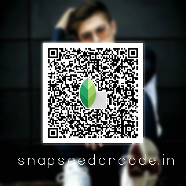 The snapseed Qr Code add extra some redish effect on your photo.